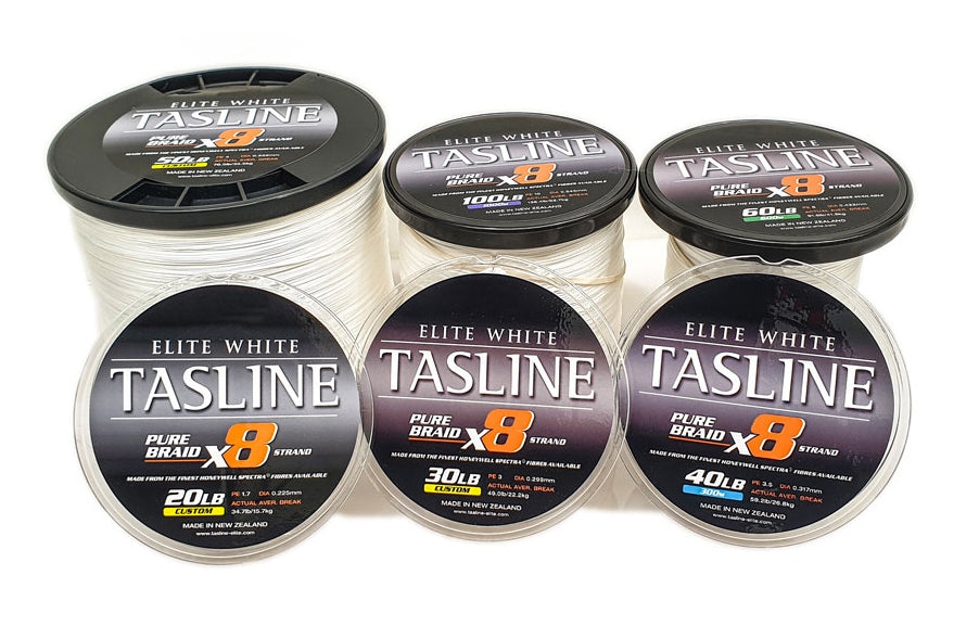 Kaveman Tackle - Want the very best braid?? Tasline Elite is made in New  Zealand, from the finest Spectra and other UHMWPE fibers available through  Pegasus and Honeywell in the USA. Elite