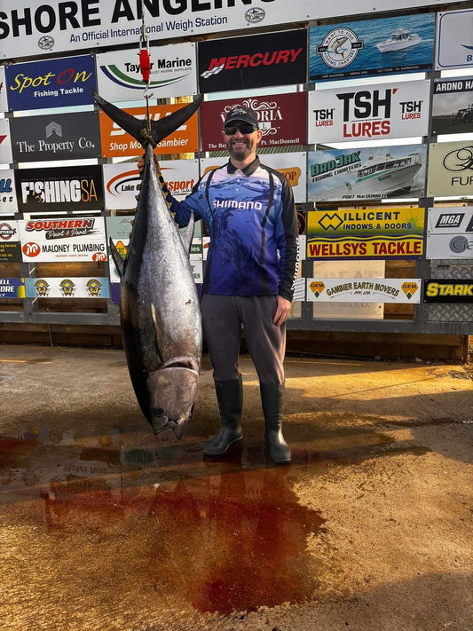 Blind big-game fisher urges people with disabilities to 'chase your goals' after massive tuna catch