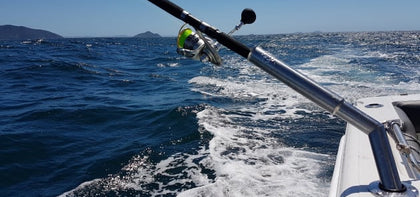Eye Hooks 2X Stainless Steel Fishing Rod Holder for Boat Yacht