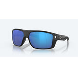 Costa Del Mar Sunglasses Diego Matt Black Blue Mirror Lens