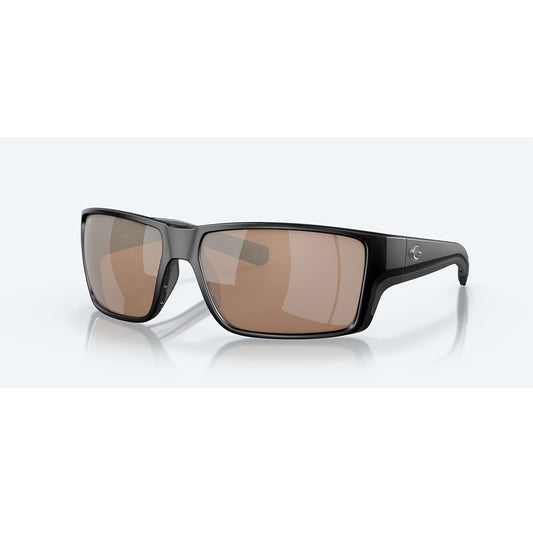 Costa Del Mar Sunglasses Reefton Pro Matt Black Copper Silver Mirror Lens