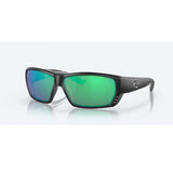 Costa Del Mar Sunglasses Tuna Alley Matt Black Green Mirror Lens