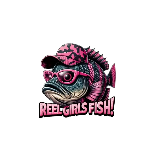 Reel Girls Fish Sticker